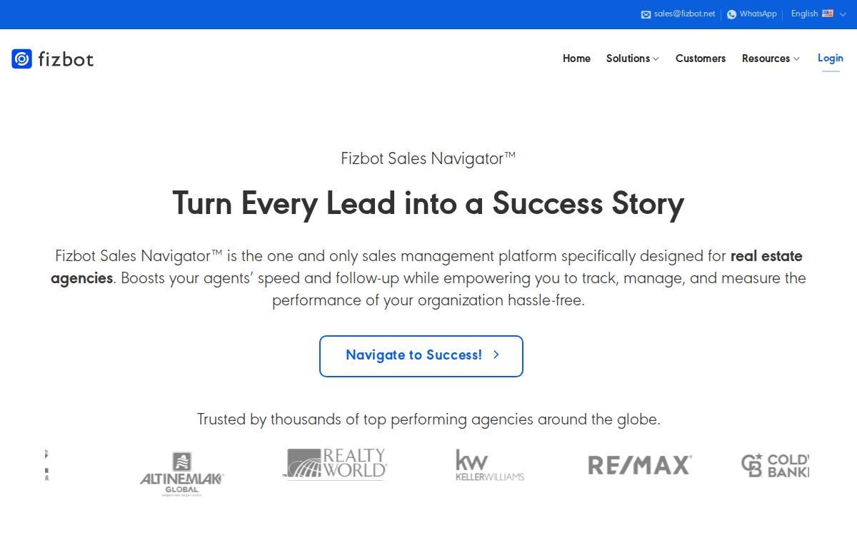 Fizbot website preview