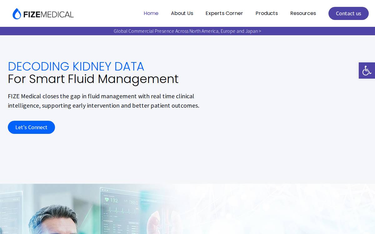 FIZE Medical, Inc. website preview