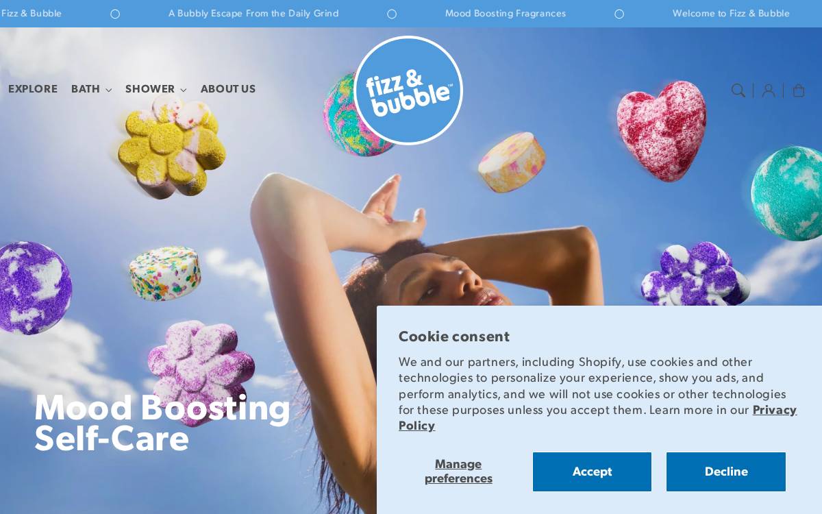 Fizzandbubble website preview