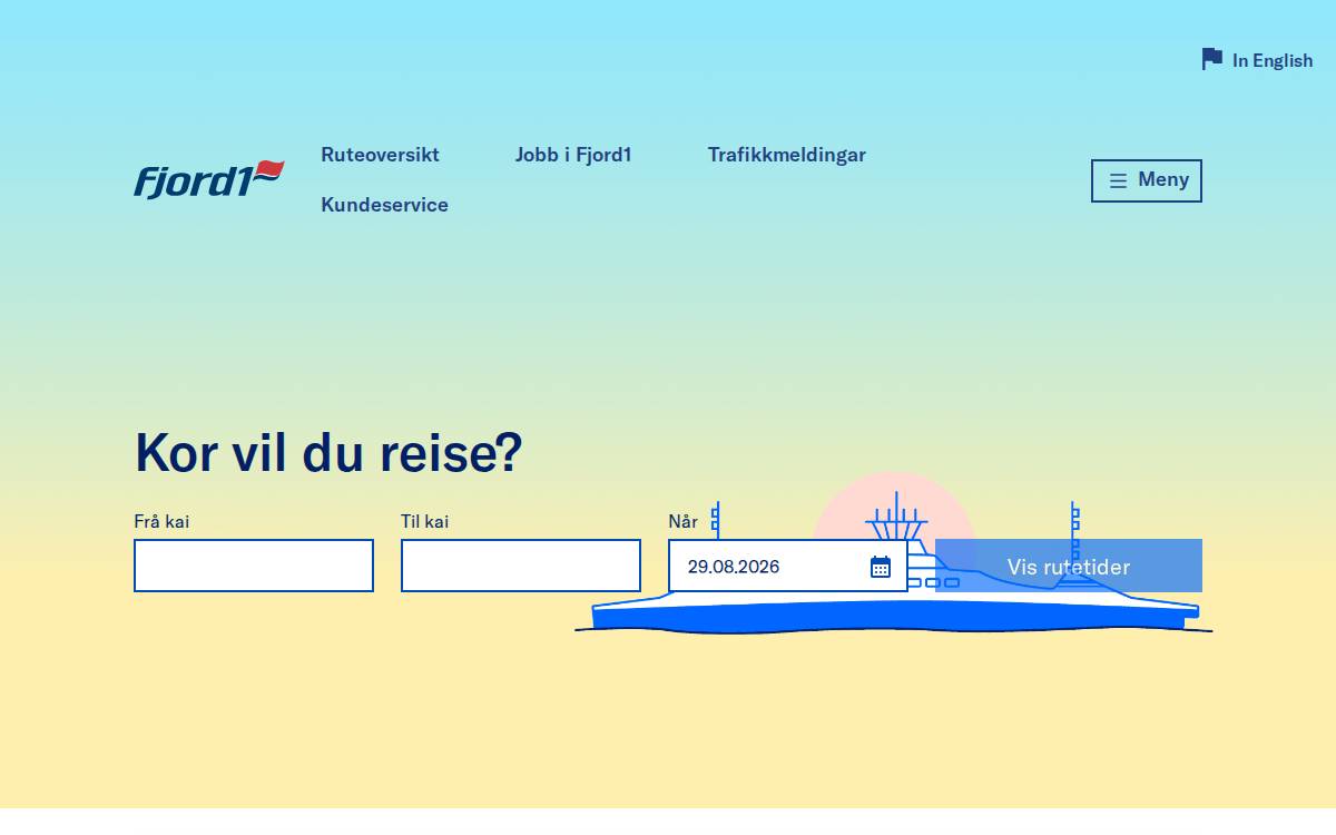 Fjord1 website preview