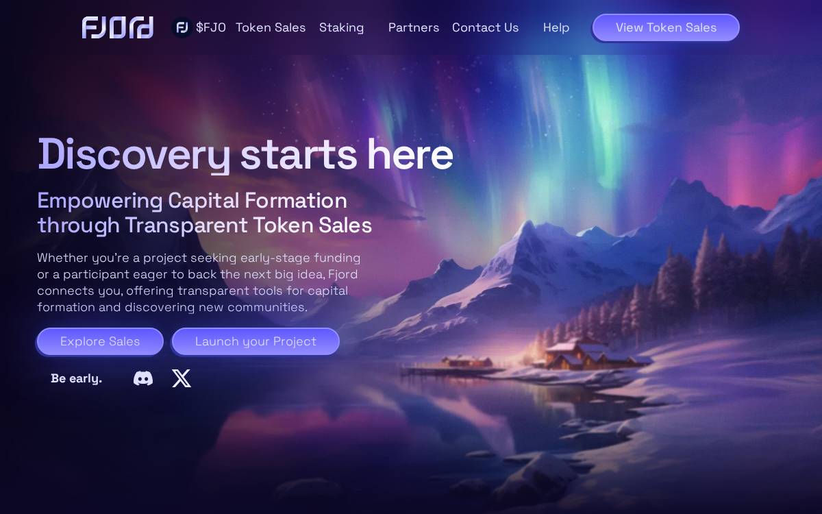Fjord Foundry website preview
