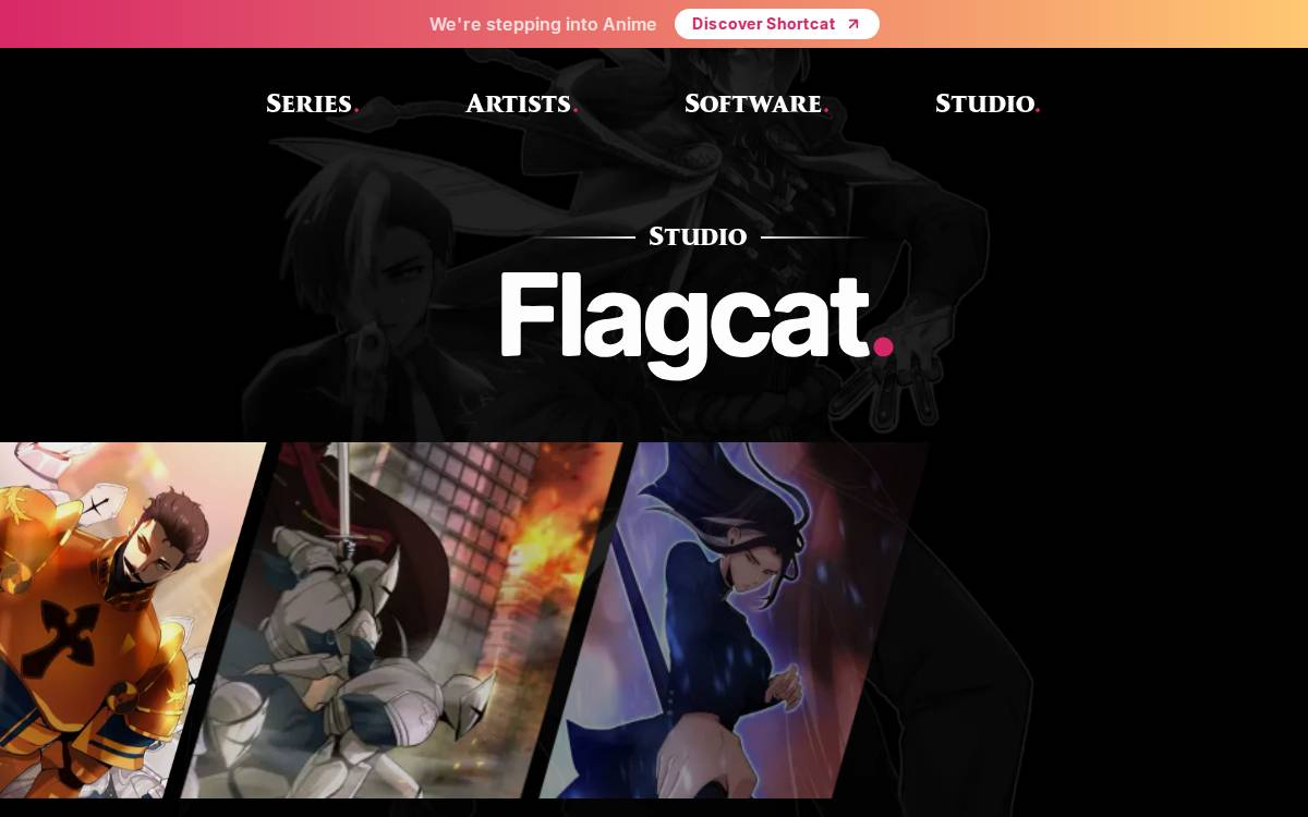 Flagcat Studio website preview