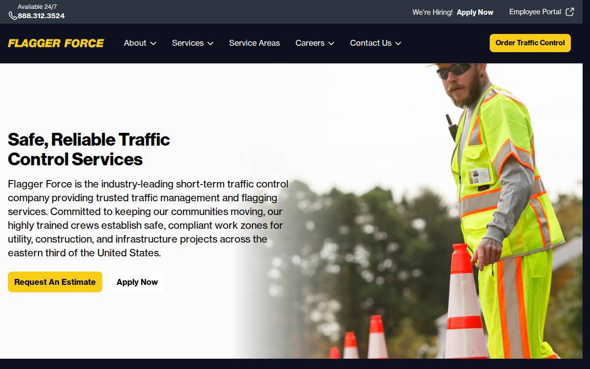 Flagger Force website preview