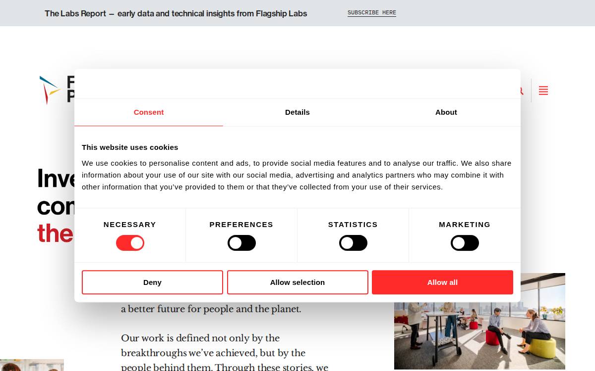 flagship pioneering website preview