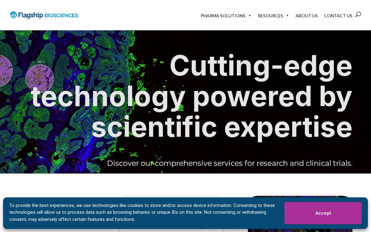 Flagshipbio website preview