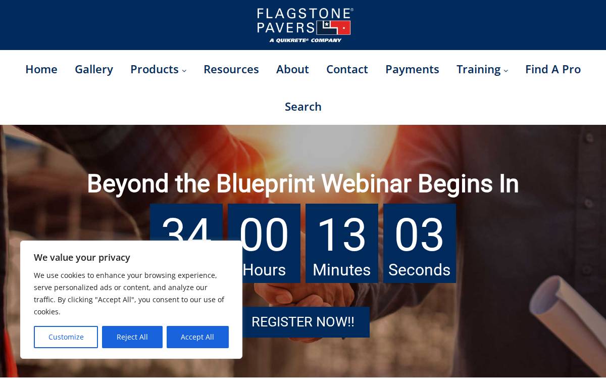 Flagstonepavers website preview