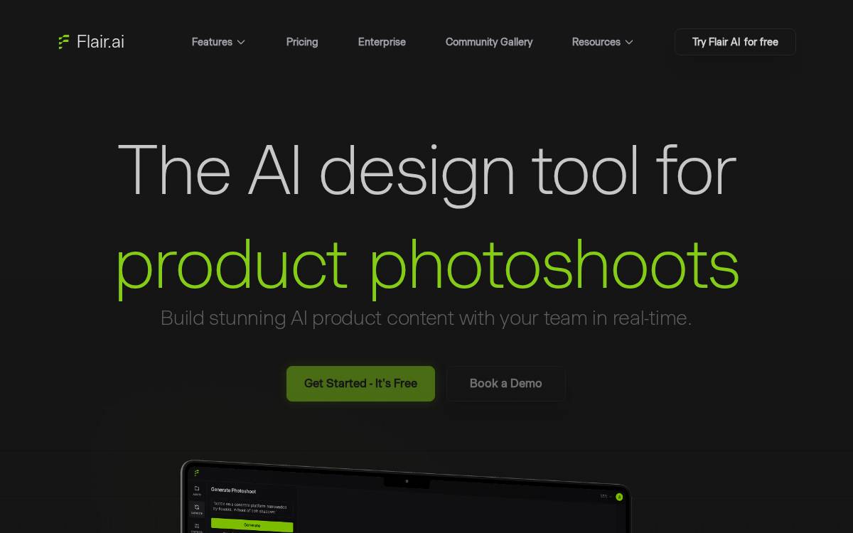 Flair website preview