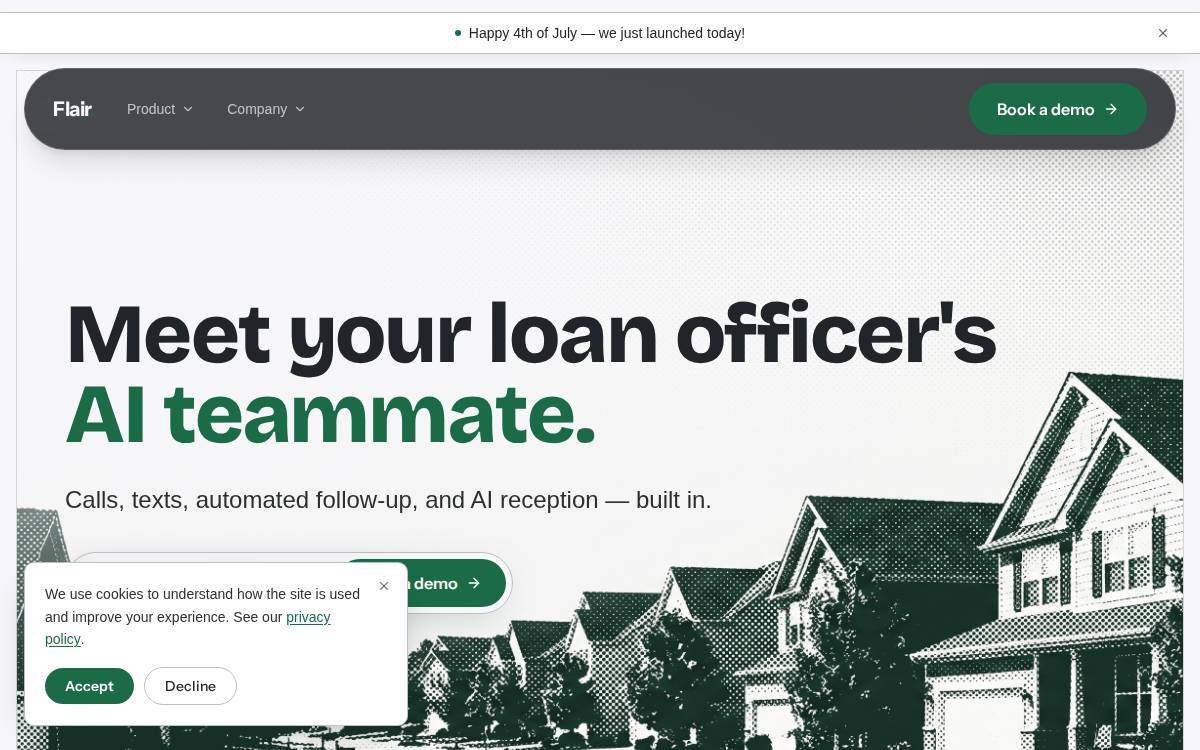Flair Labs website preview