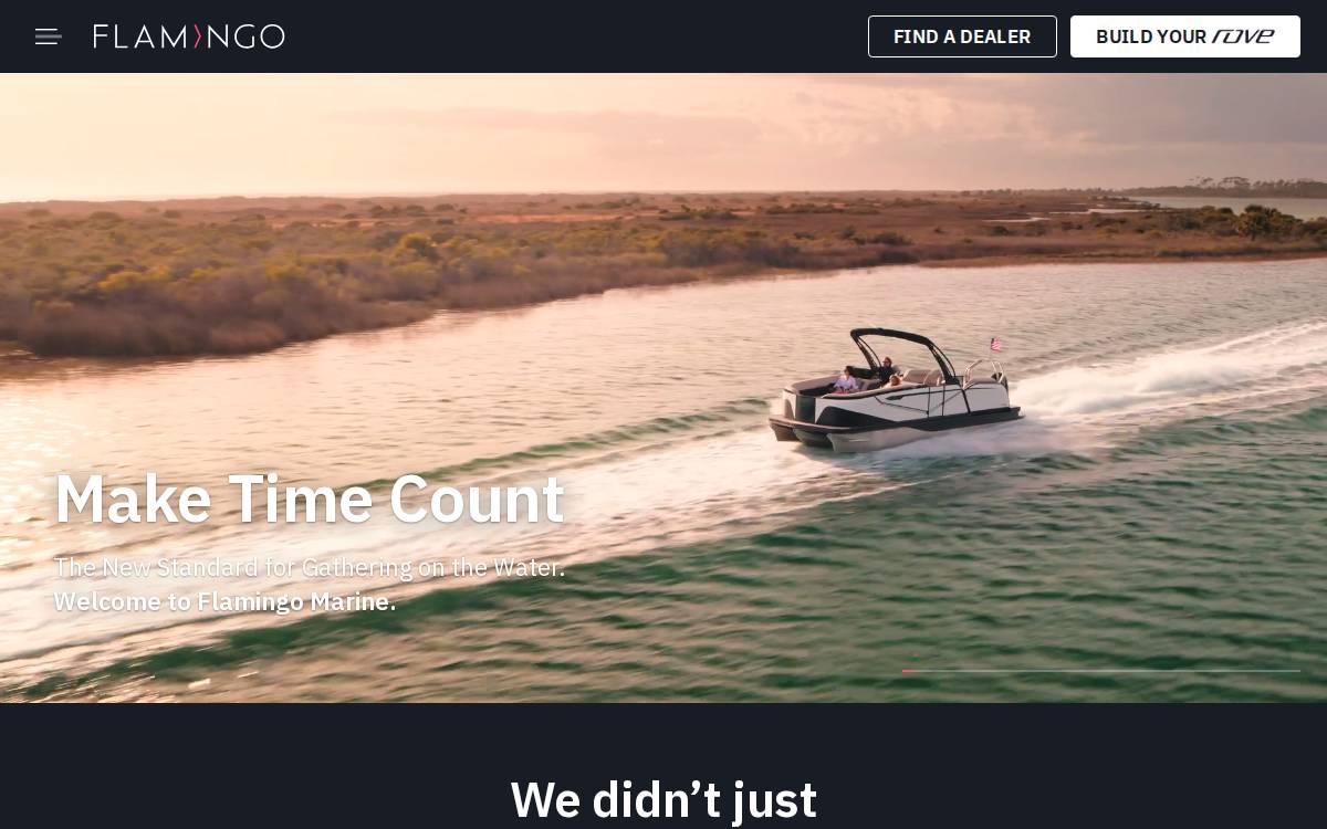 Flamingo Marine website preview