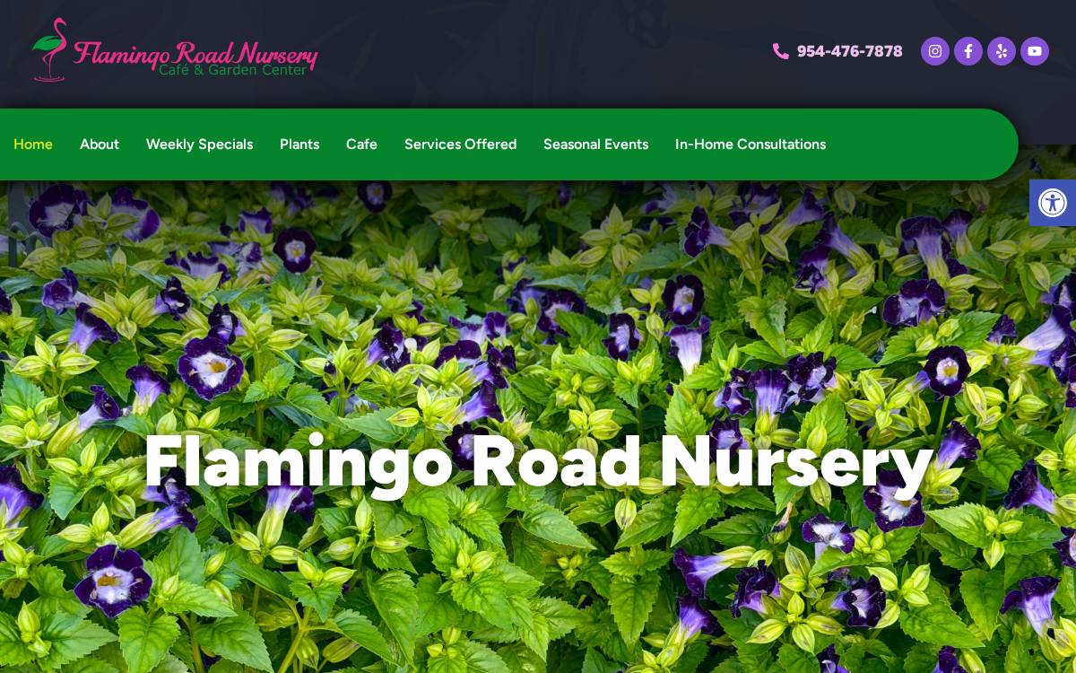 Flamingoroadnursery website preview