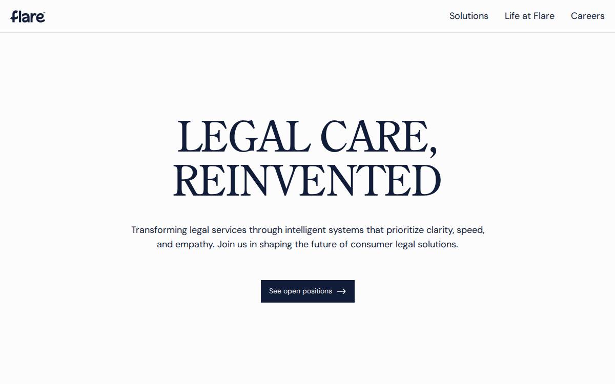Flare website preview