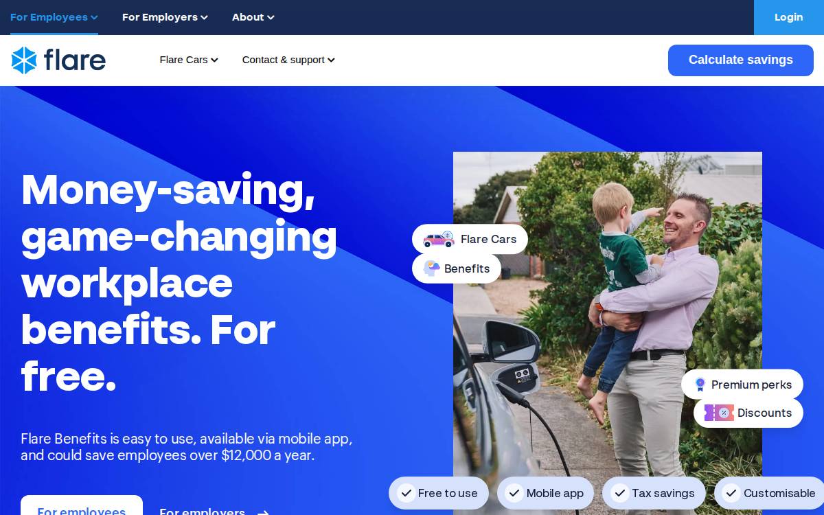 Flare Hr website preview