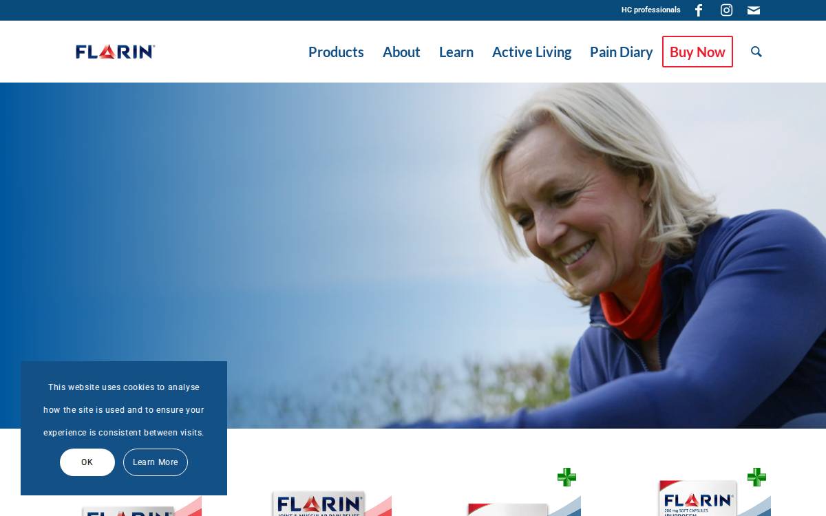 Flarin website preview