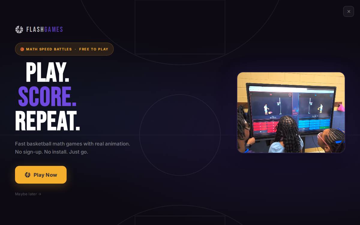 Flash Hoops website preview