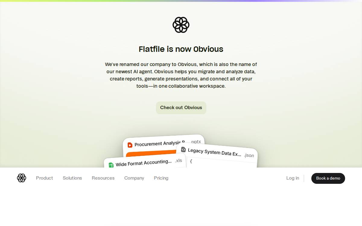 Flatfile website preview