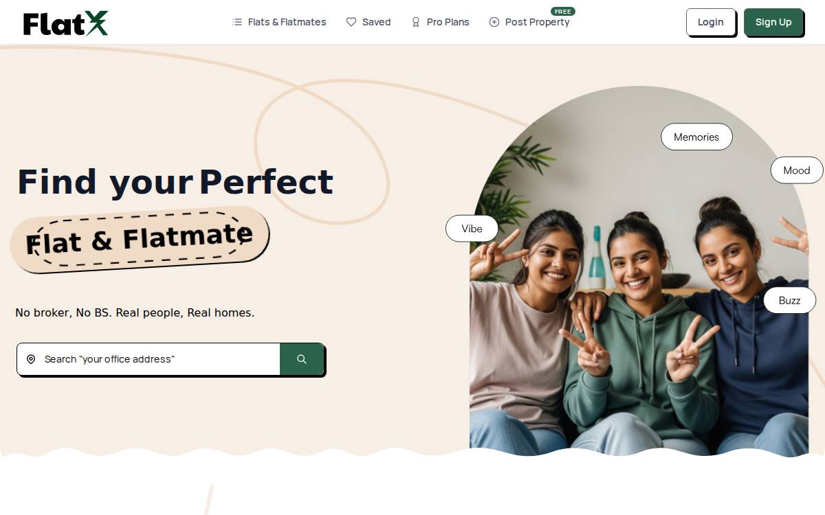 FlatX website preview