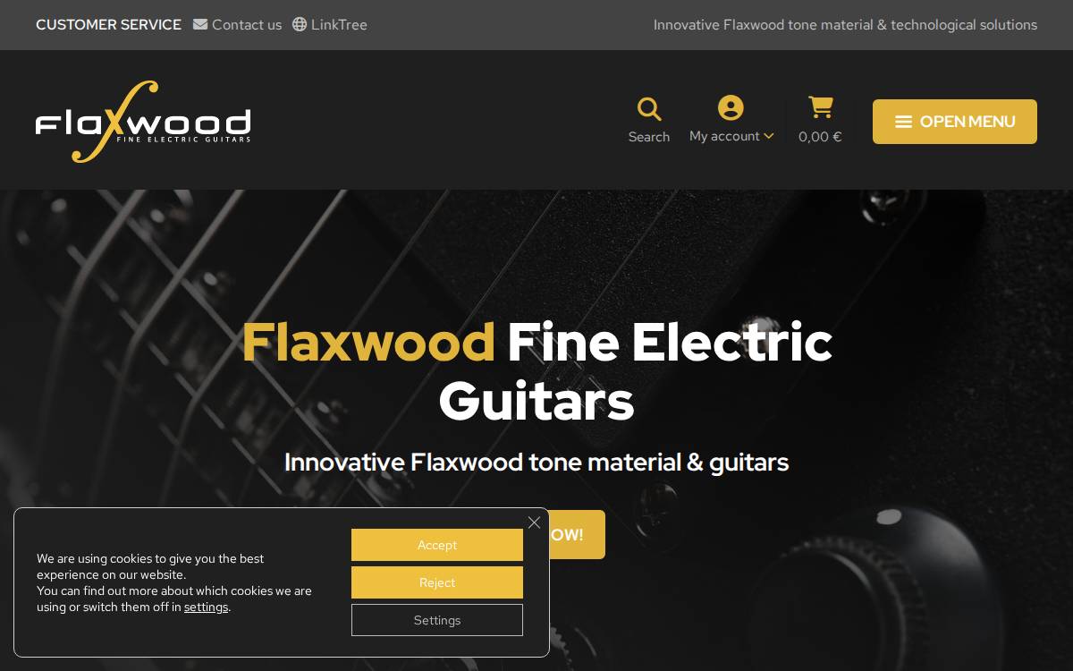 Flaxwood website preview