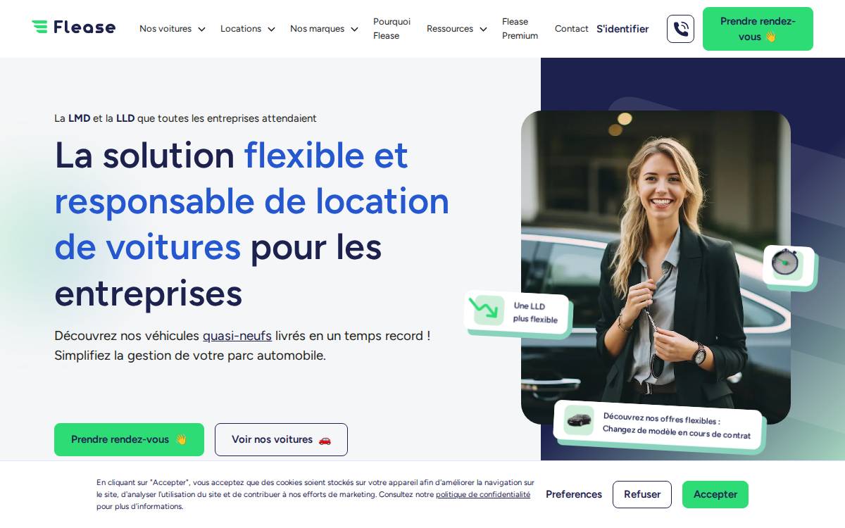 Flease website preview