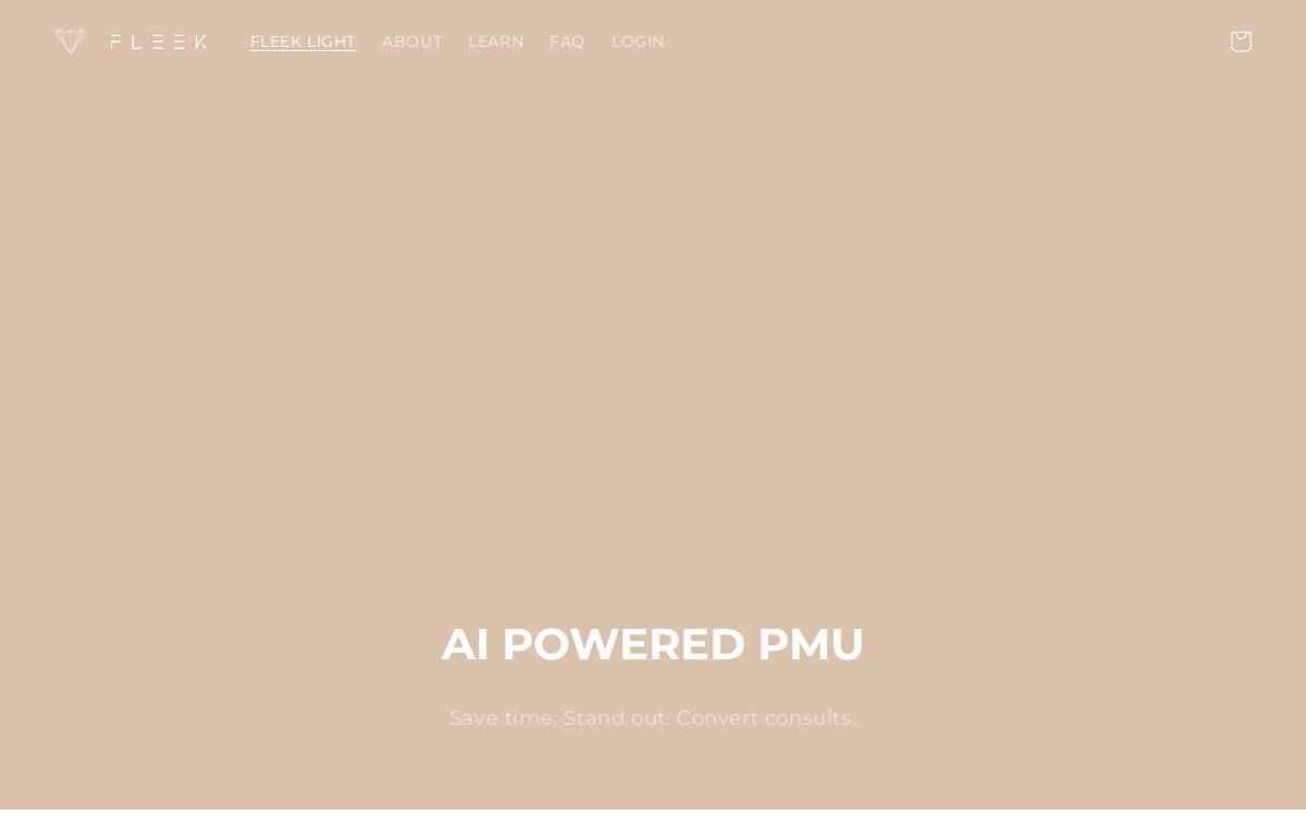 Fleek website preview