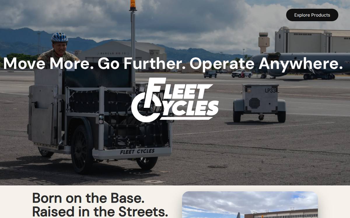 Fleet Cycles website preview