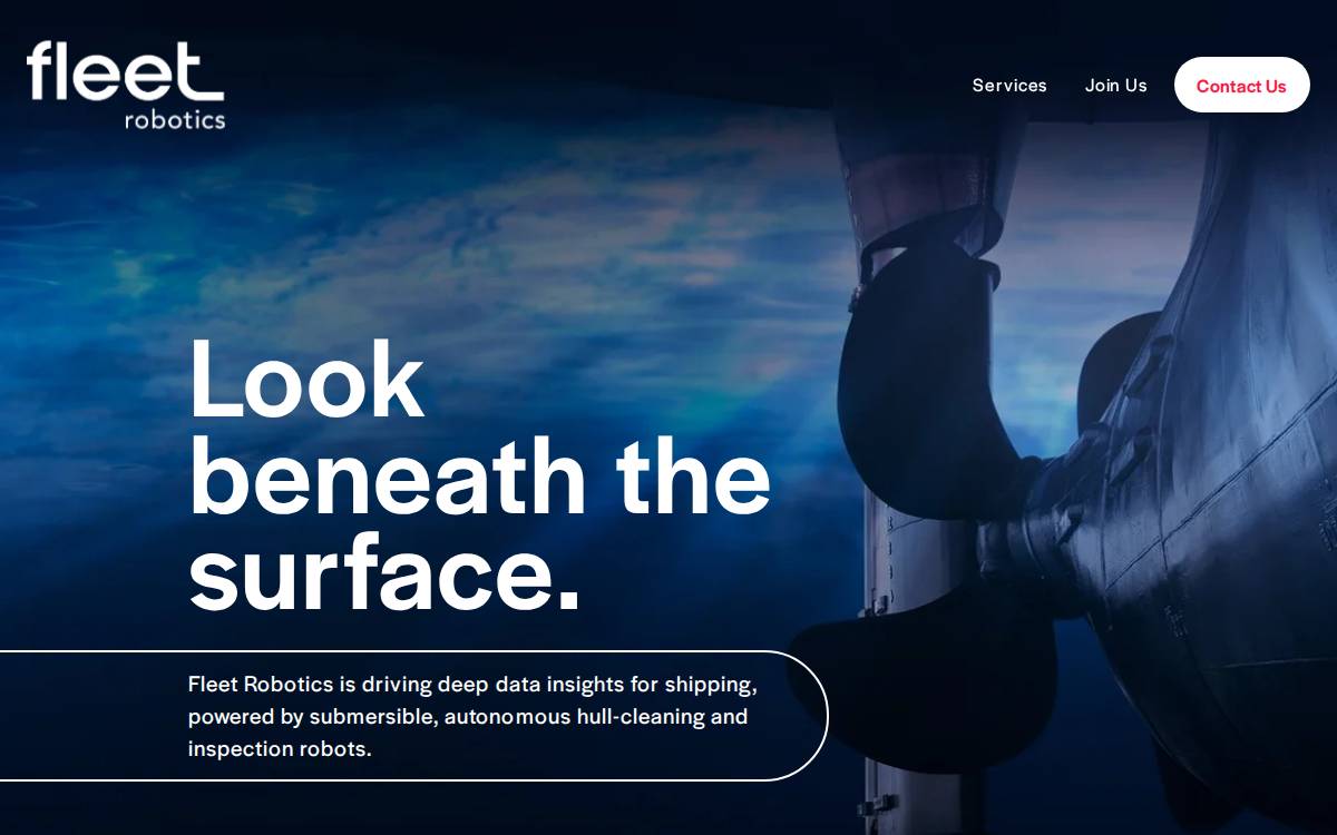 Fleet Robotics website preview