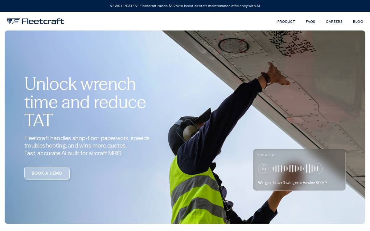 Fleetcraft website preview