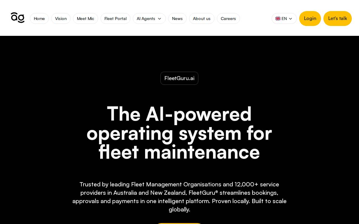 Fleetguru website preview