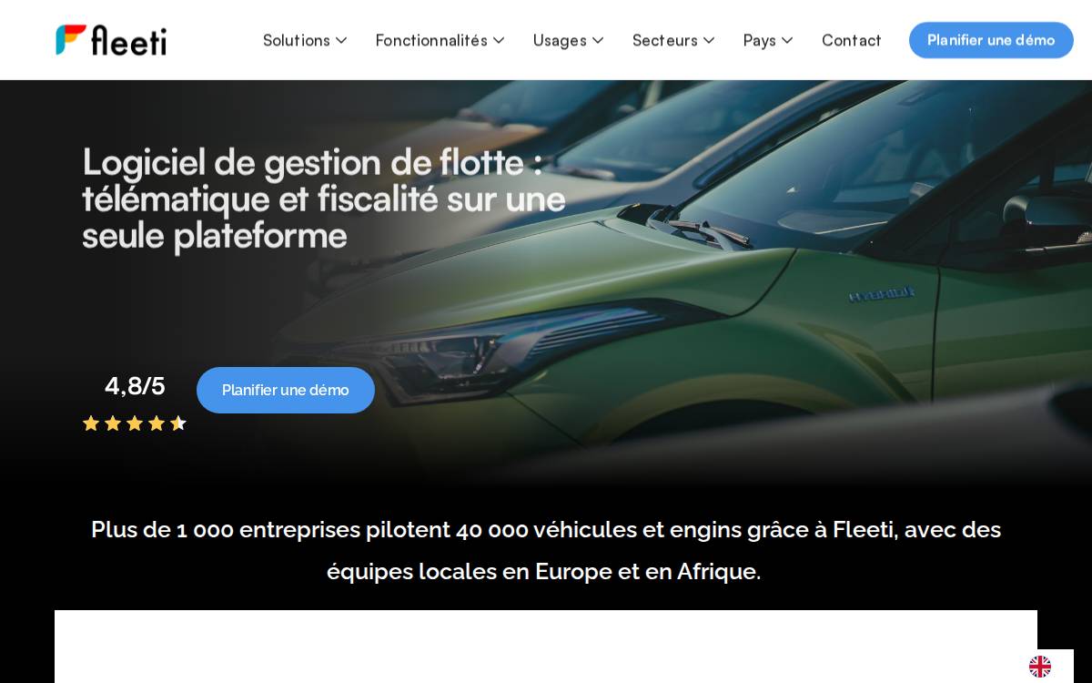 Fleeti website preview