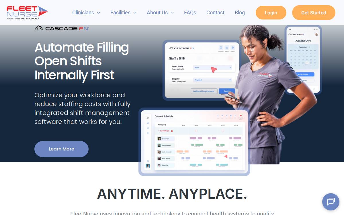 FleetNurse website preview