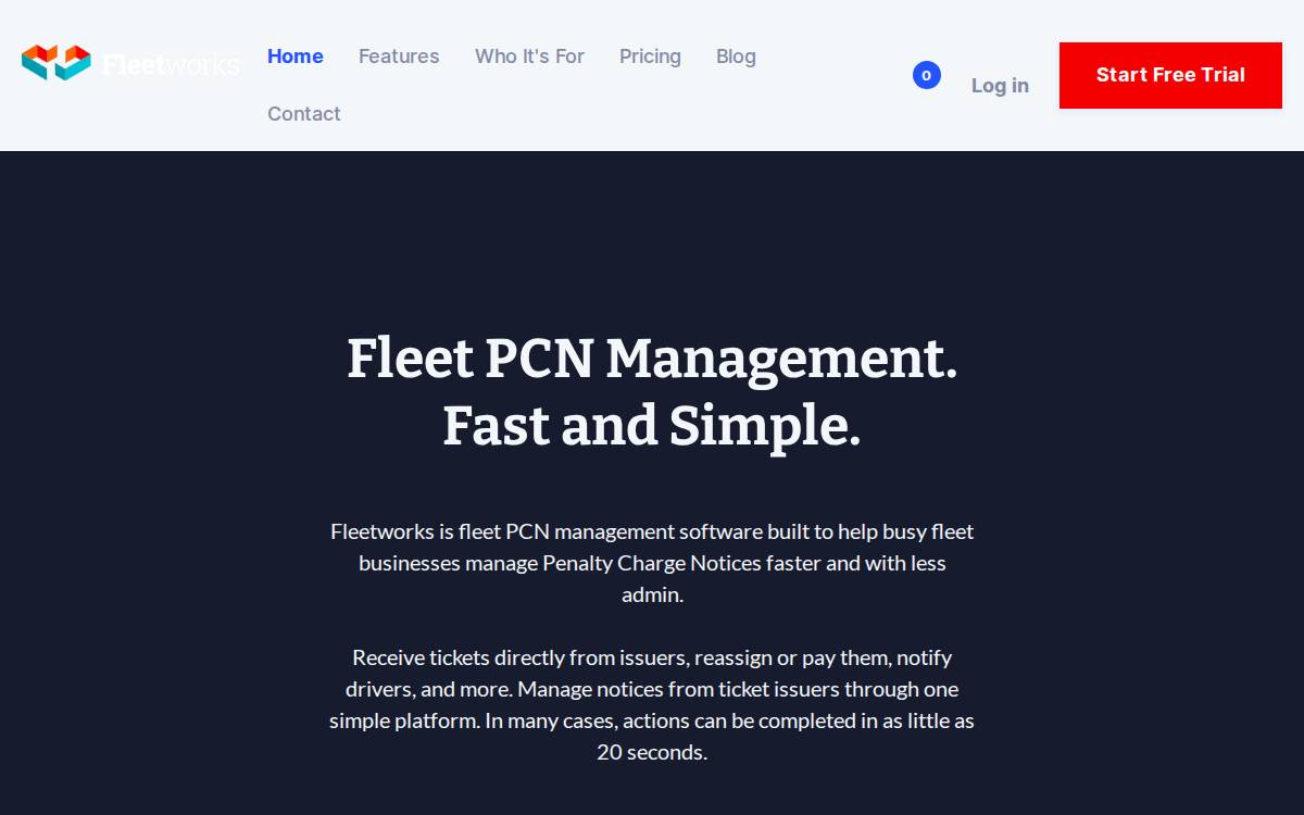 Fleetworks website preview