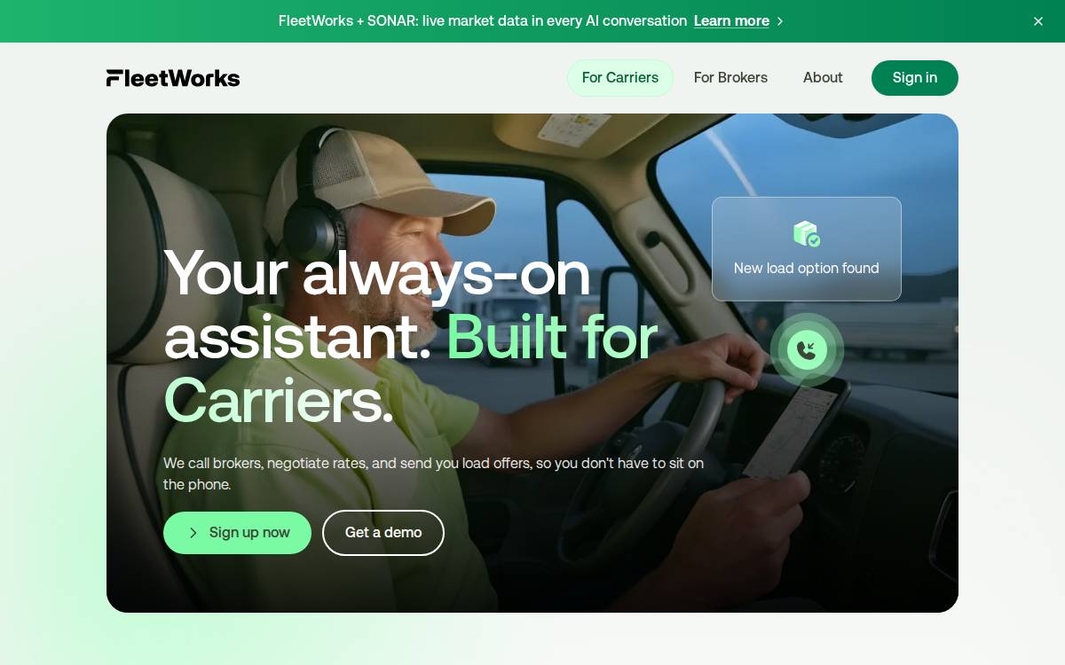 FleetWorks website preview