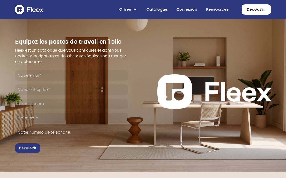 Fleex website preview