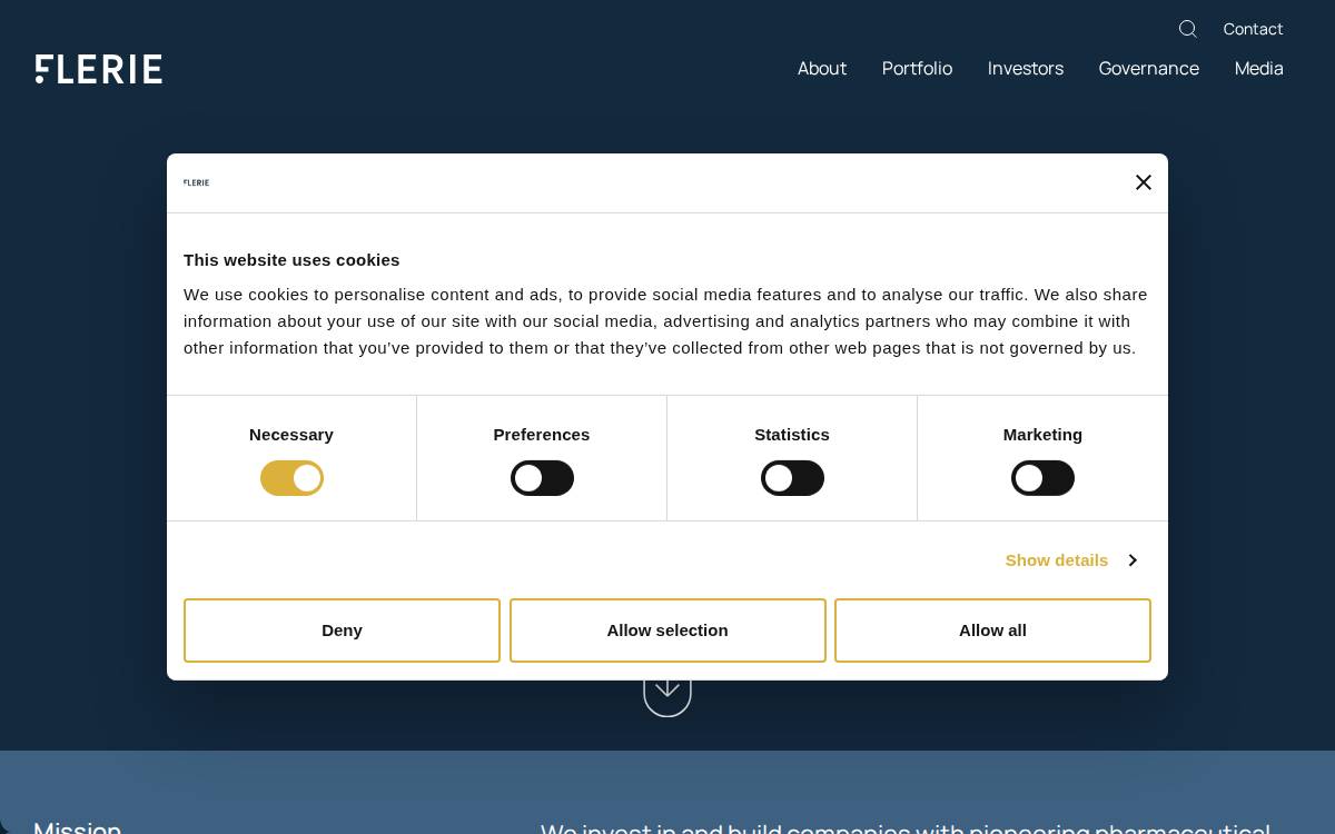 Flerie website preview