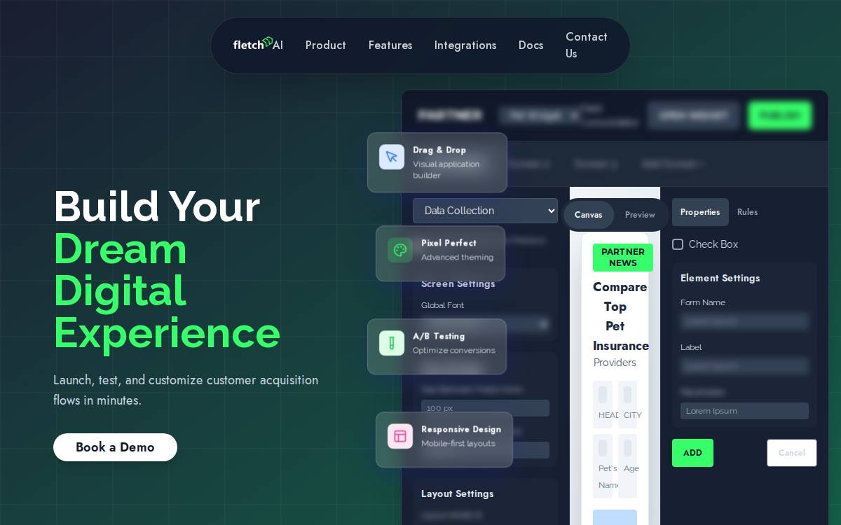 Fletch website preview
