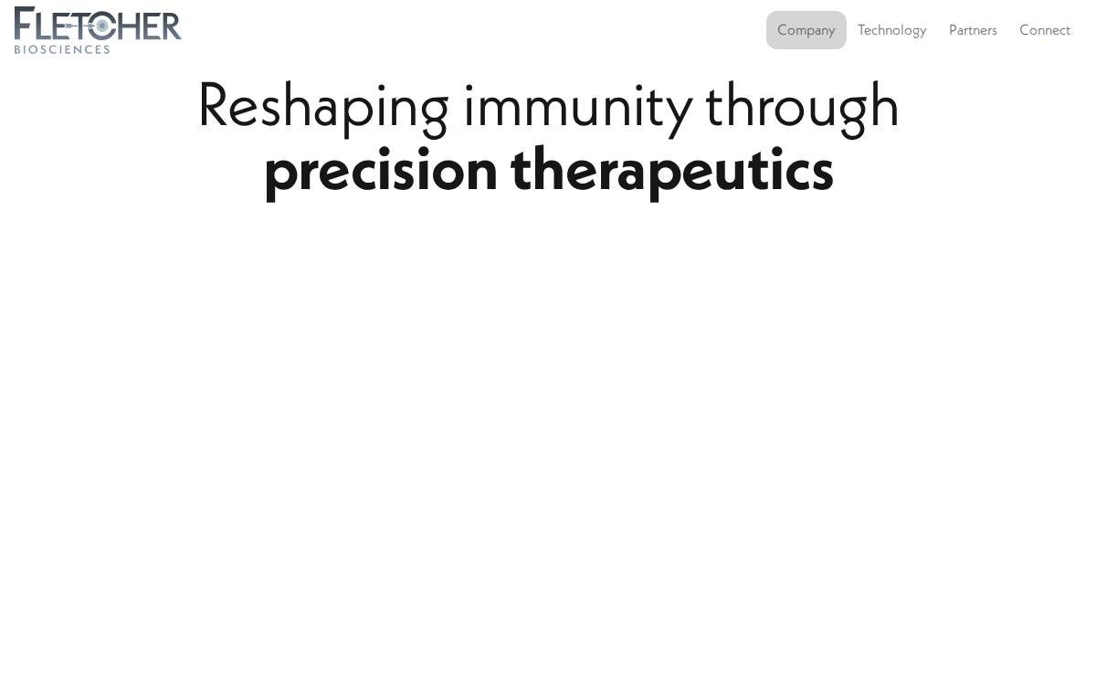 Fletcherbio website preview