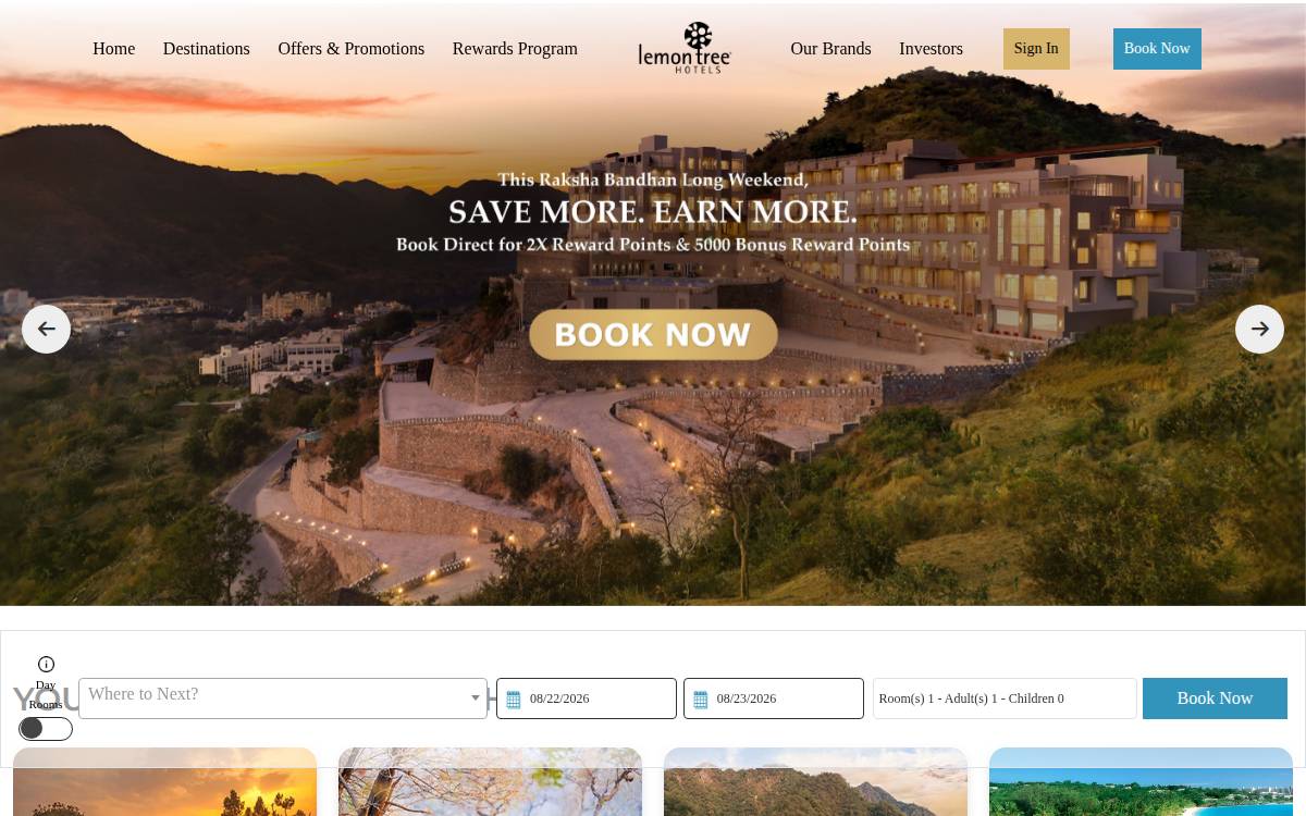 Fleur Hotels Limited website preview