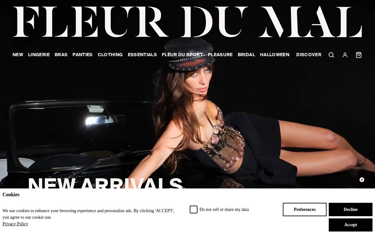 Fleurdumal website preview