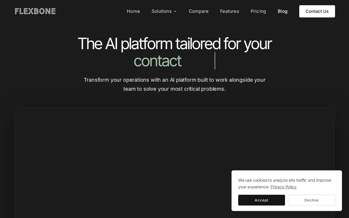 Flexbone website preview