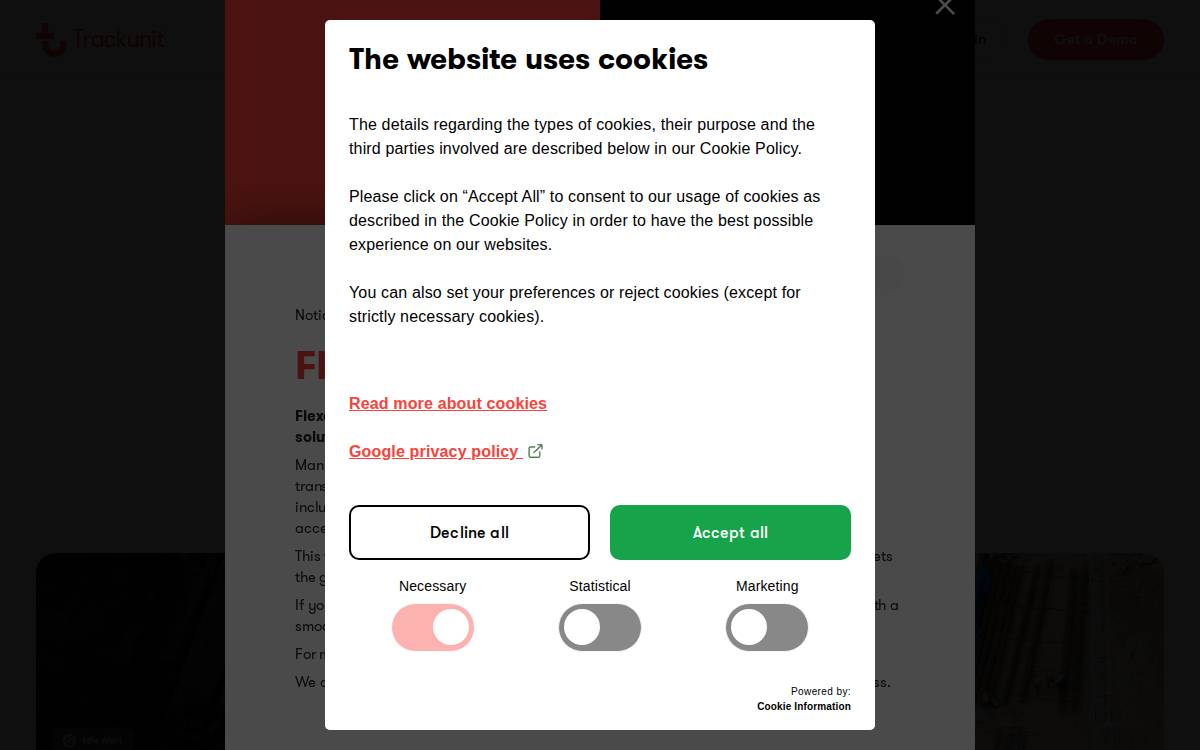 Flexcavo website preview