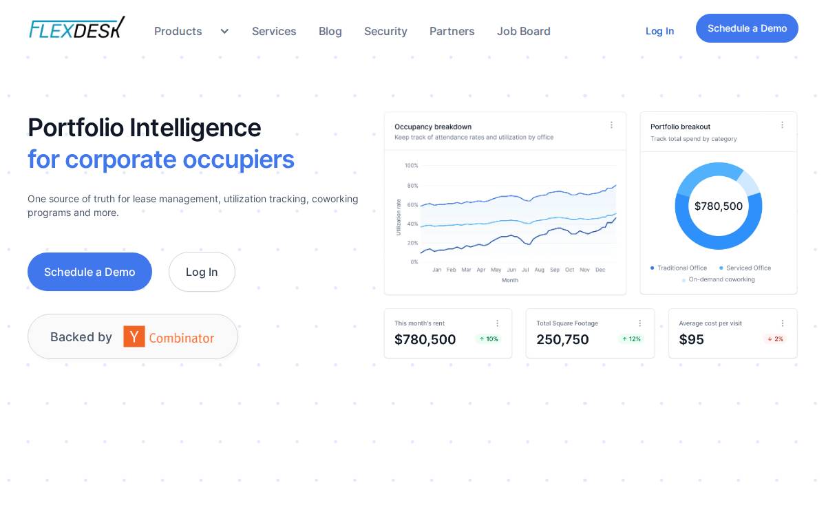 FlexDesk website preview
