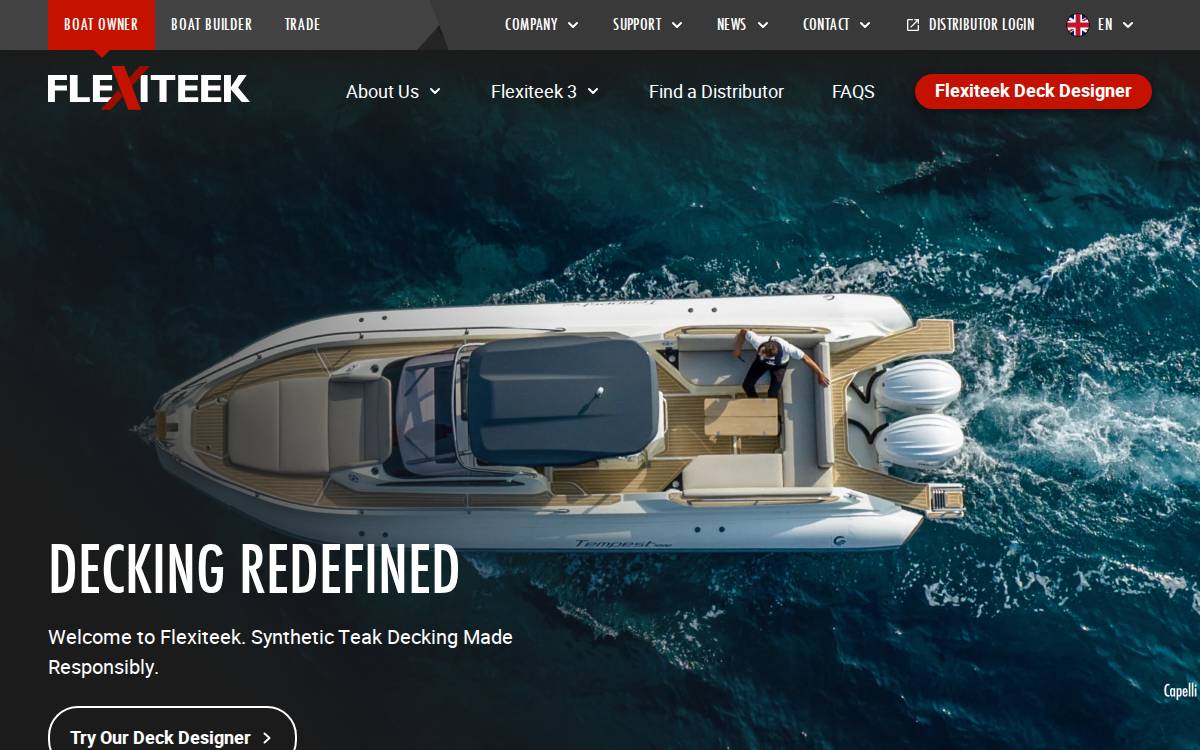 Flexiteek website preview