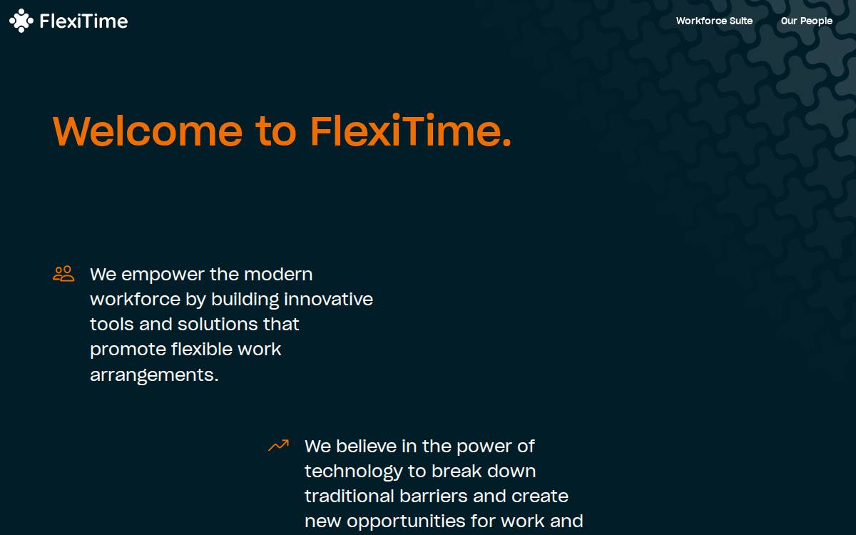Flexitime website preview
