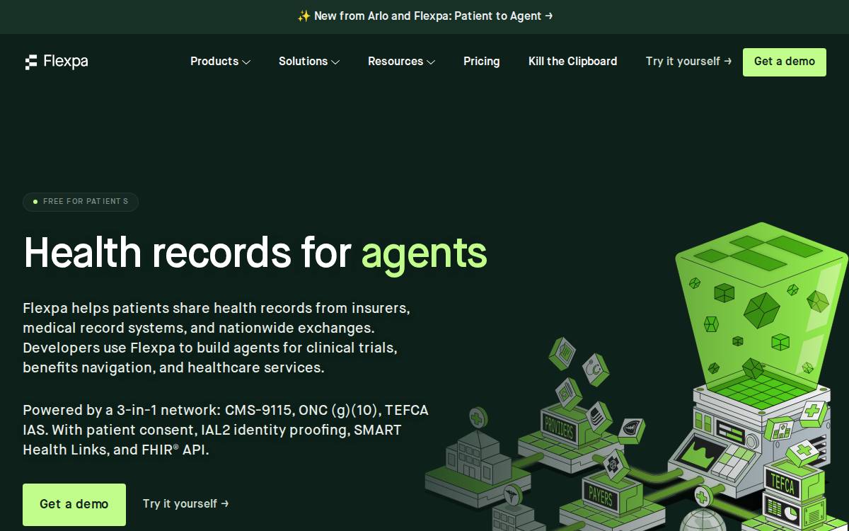 Flexpa website preview