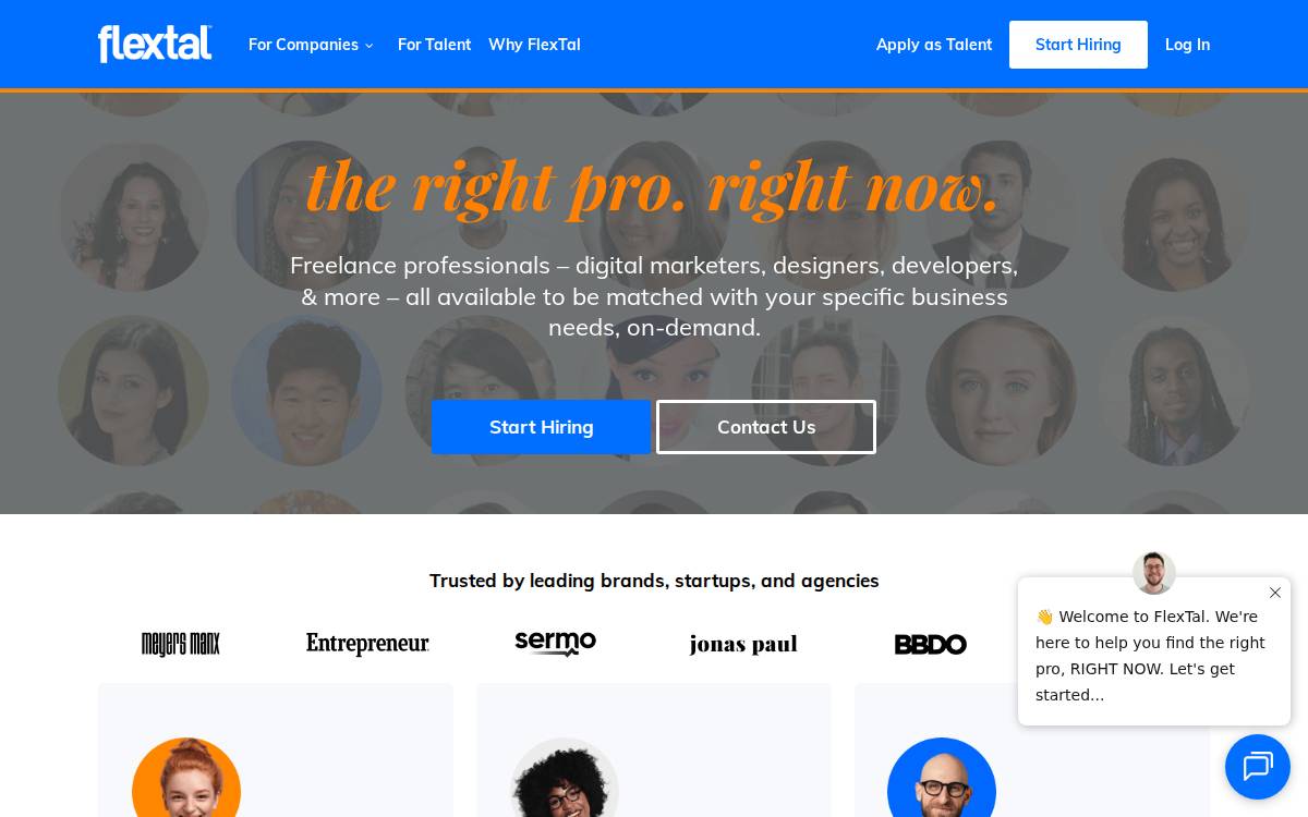 Flextal website preview