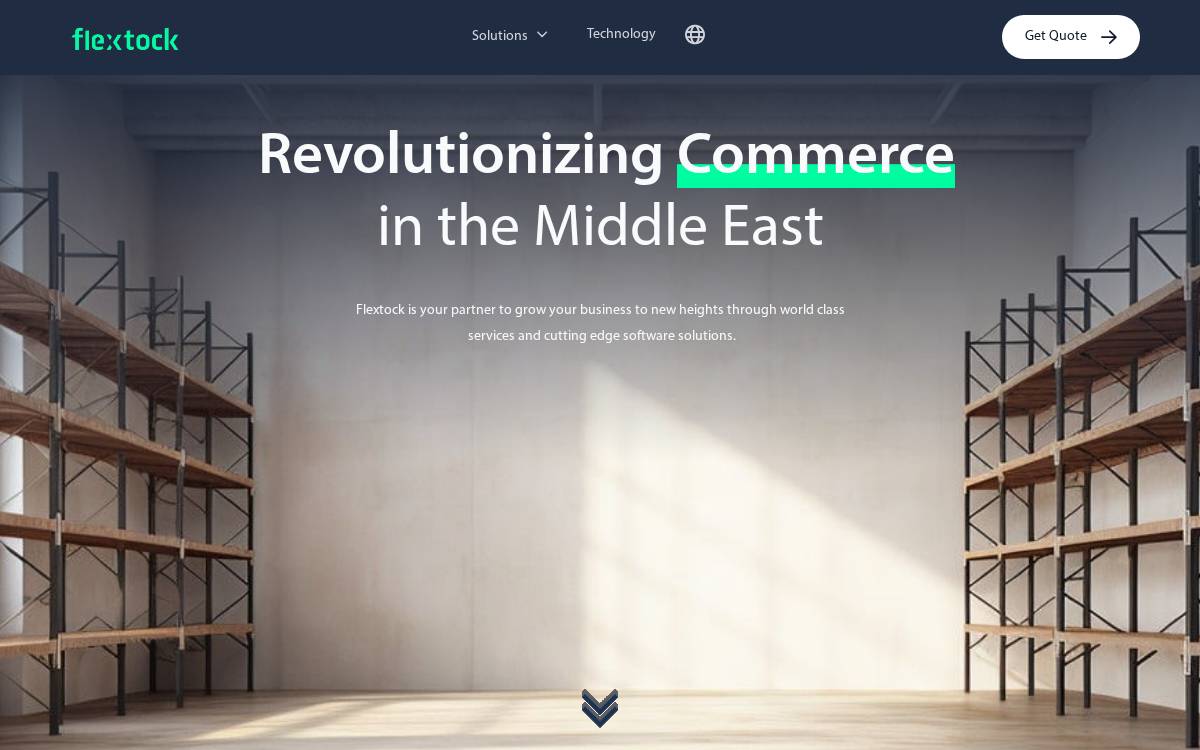 Flextock website preview
