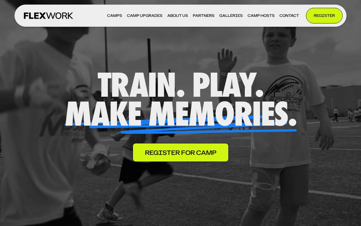 Flexworksports website preview