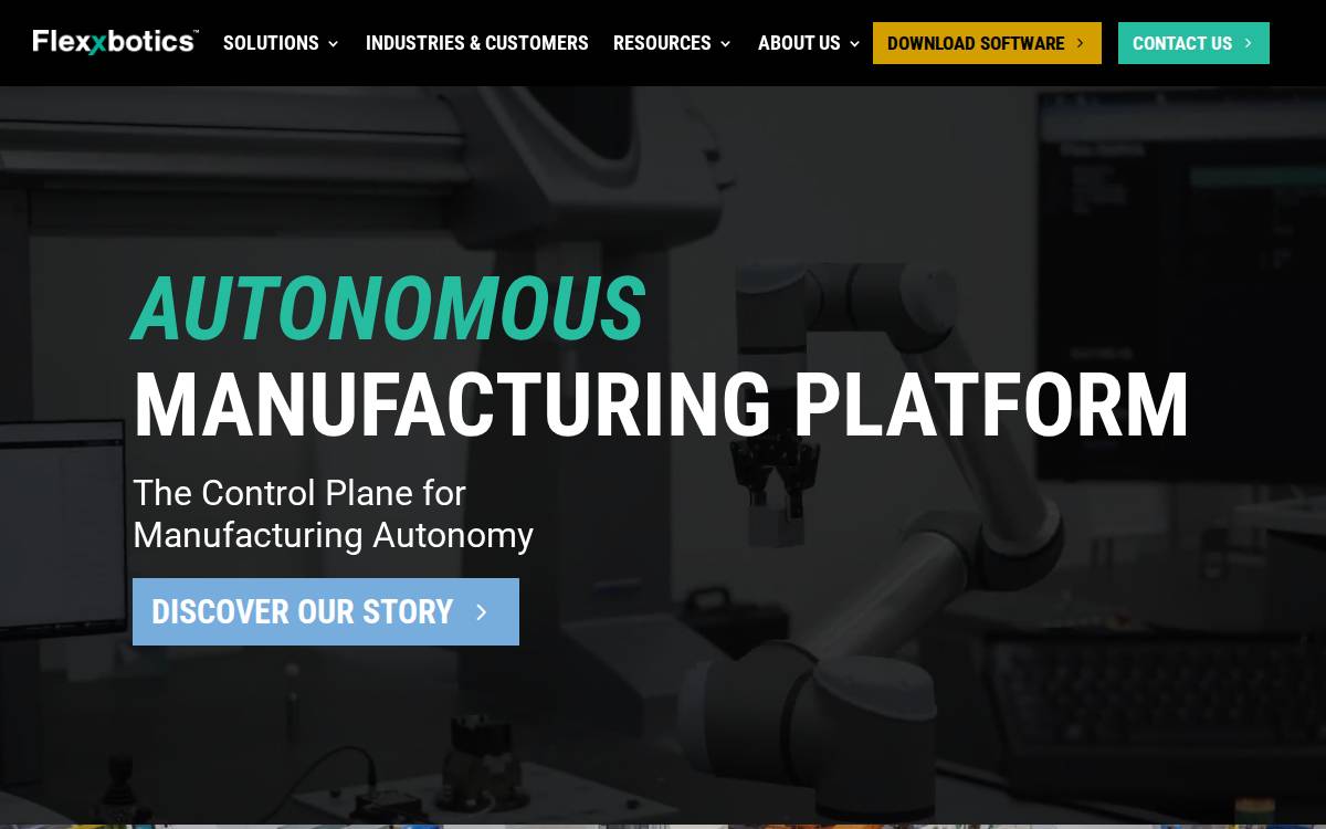 Flexxbotics website preview