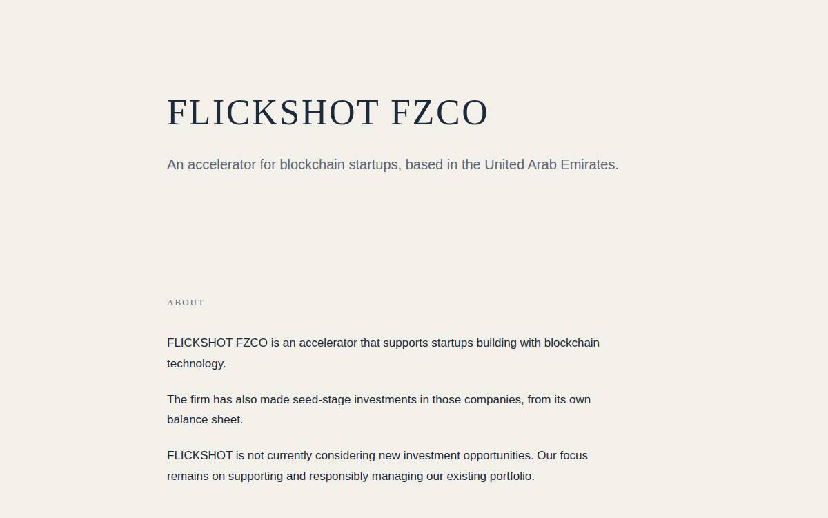FLICKSHOT website preview