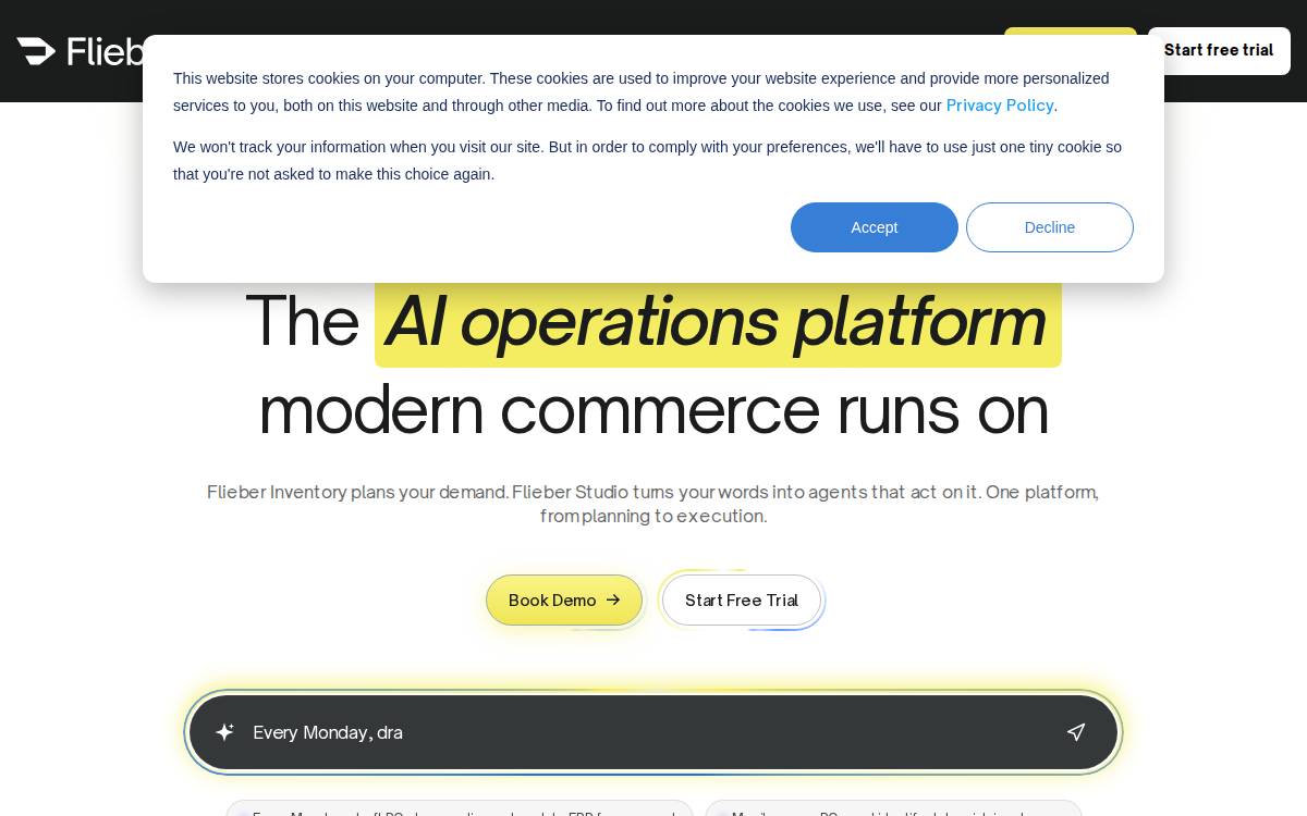 Flieber website preview