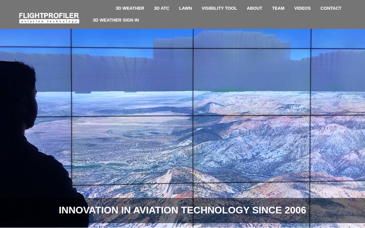 FlightProfiler website preview